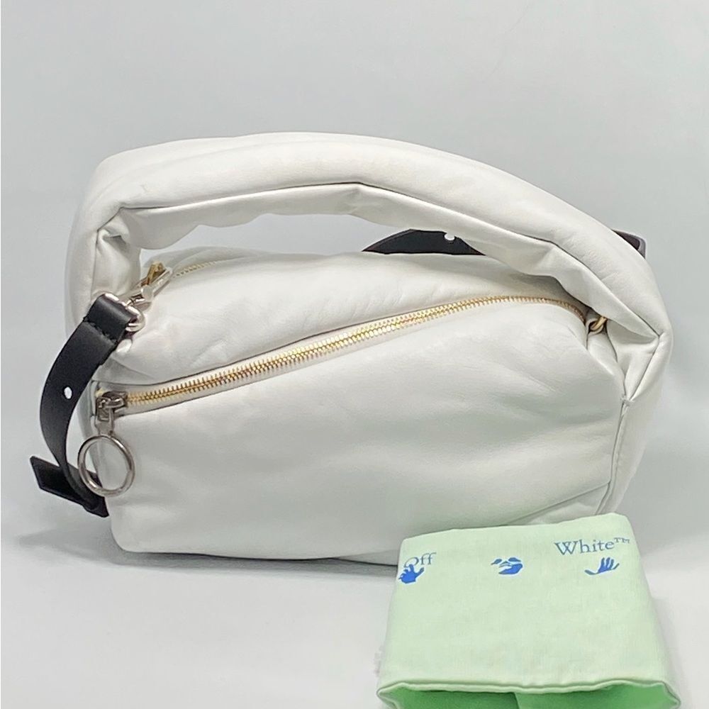 Off-White Pump Pouch leather shoulder bag